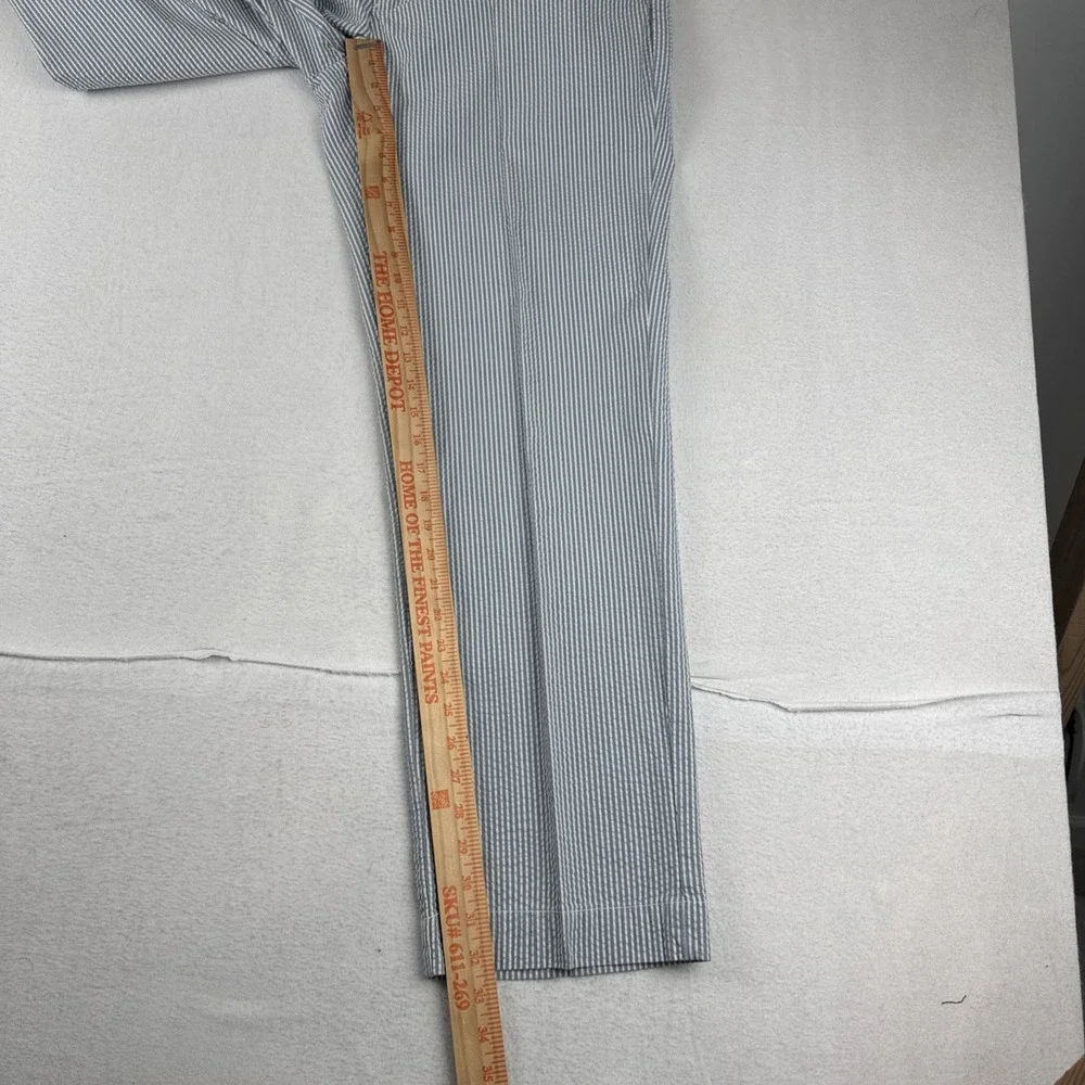Polo Ralph Lauren Mens Seersucker Chino Pants fits 35*32 Coastal Preppy Derby